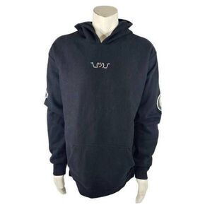 Who Cares Supply Men’s 2XL Black Embroidered Hoodie Sweatshirt Fleece Lined